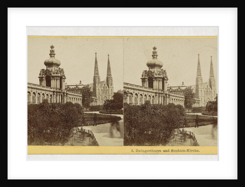 Zwingerthurm Sophien and Kirche, Germany by Johann Friedrich Stiehm