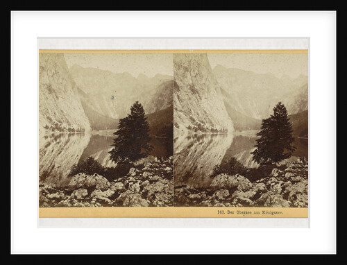 Der Obersee am Konigssee, Germany by Johann Friedrich Stiehm