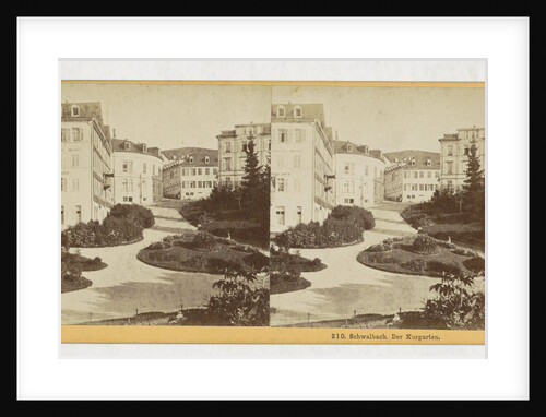 Schwalbach der Kurgarten, Germany by Johann Friedrich Stiehm