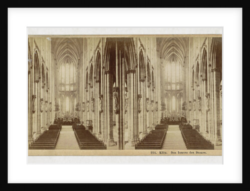 Cologne The interior of the cathedral, Germany by Sophus Williams
