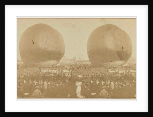 Nadars balloon terrain Palace of Industry in Amsterdam by Jan D. Brouwer