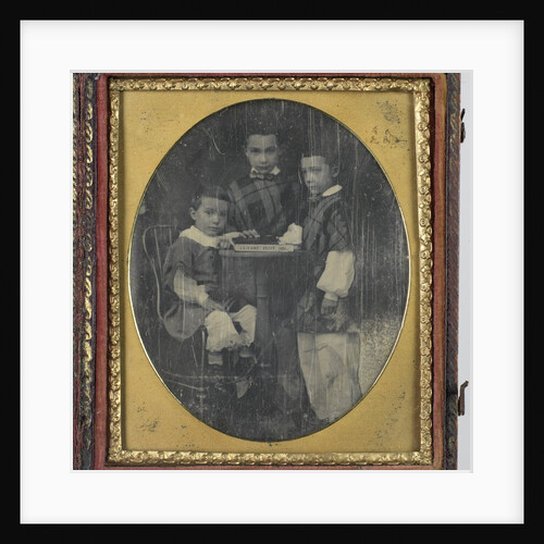 Portrait of three children, Lejeune, 1851 by Anonymous