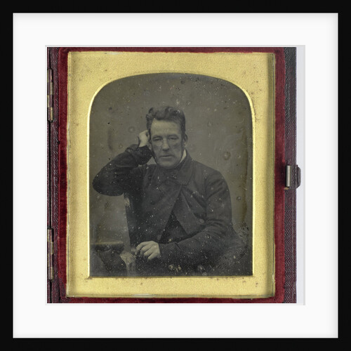 Portrait of a man with glasses by Antoine François Jean Claudet