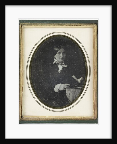 Portrait woman reading by Anonymous