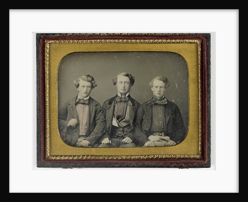 Portrait of a father and two sons by Anonymous