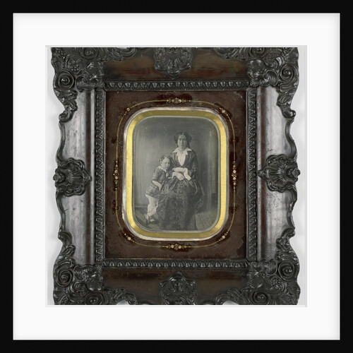 Portrait of a mother and child by Anonymous