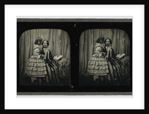 Portrait of mother and daughter by Anonymous