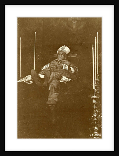 Post-mortem portrait of Peter Mathias Snickers by J.J.A. van Winsen