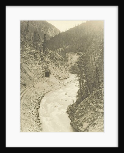 View of Kicking Horse Canyon and the Canadian Pacific Railway by William Notman