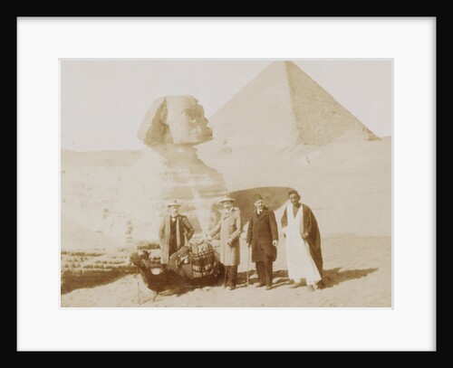 E.M. Wissman and H. A. ROMs Shop for great pyramid and Sphinx at Giza, 30 Dec 1900 by Anonymous
