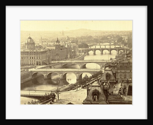 Sight over the Seine, Paris by A. Mansuy