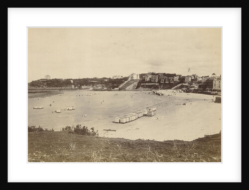 View of the beach at Dinard Brittany, France by CN & Co
