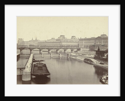 View of the Seine and the Louvre, Paris, France by A. Mansuy