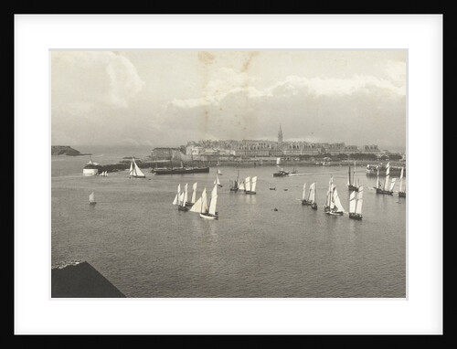 View of Saint-Malo, with sailing ships, France by CN & Co