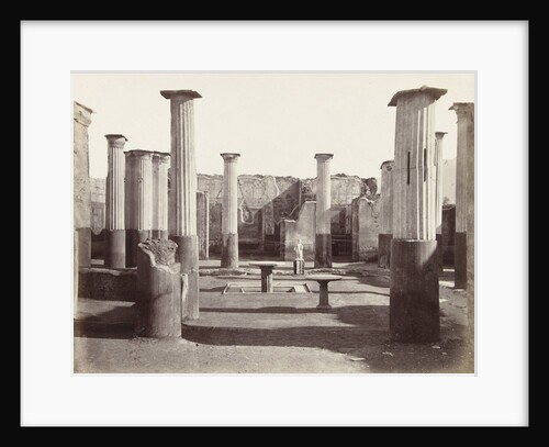 View of the ruins of the house in Pompeii Oleonio Italy by Giorgio Sommer