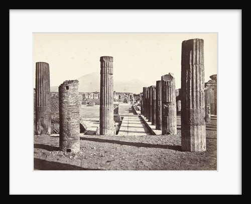 Ruins of forum in Pompeii Italy by Anonymous