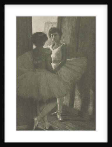 Two ballerinas behind the scene by Robert Demachy