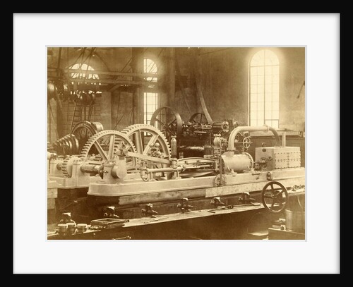Steam engine, built by the Royal Factory of Steam and other tools to Amsterdam by Pieter Oosterhuis