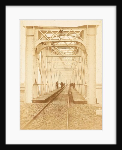 The railway bridge in Zaltbommel by Johann Heinrich Schönscheidt