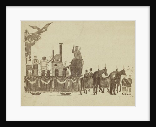 drawing a cart with horses by Anonymous