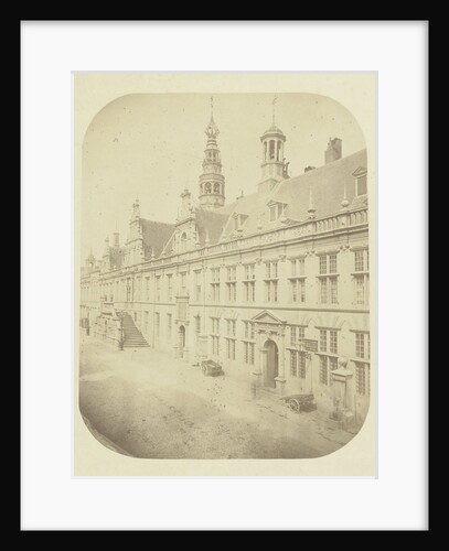 The Breestraat and city hall in Leiden by Jan Goedeljee