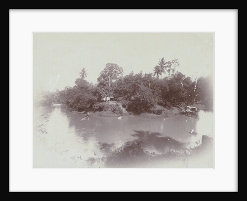 River with activity along the waterfront by Anonymous