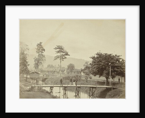 View of a military camp in the Dutch East Indies, indonesia by Anonymous