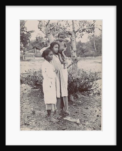 Two women and a child by Anonymous