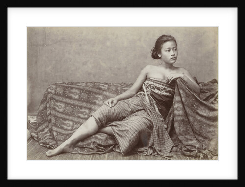 Portrait of a Javanese woman in traditional clothing by Anonymous