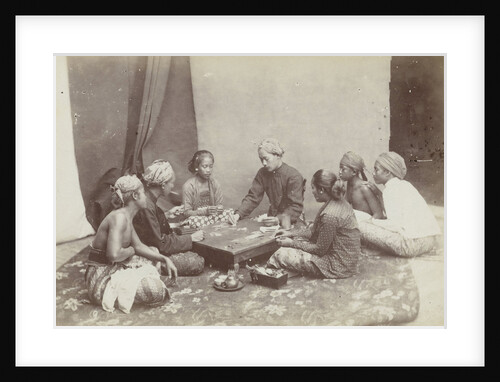 Portrait of a playing card company by Anonymous