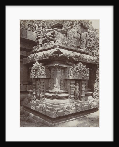 Corner Temple at the northern staircase of the Shiva temple of Prambanan temple complex Indonesia by Kassian Cephas