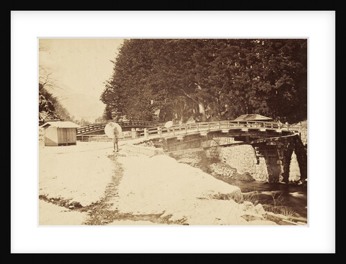View of bridges and river in Nikko, Japan by Anonymous