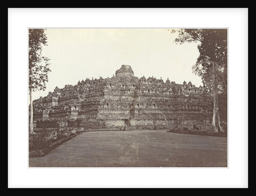 Borobudur seen from the northwest Indonesia by Kassian Cephas