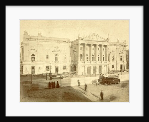 Construction of the Dutch theater in Amsterdam by Anonymous