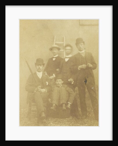 Group portrait of five students by Israël David Kiek