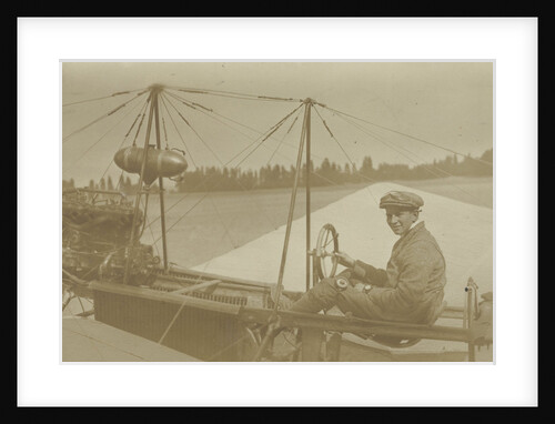 Portrait of Anthony Fokker in his plane during the Queen's Feast in Haarlem, 1911 by Anonymous