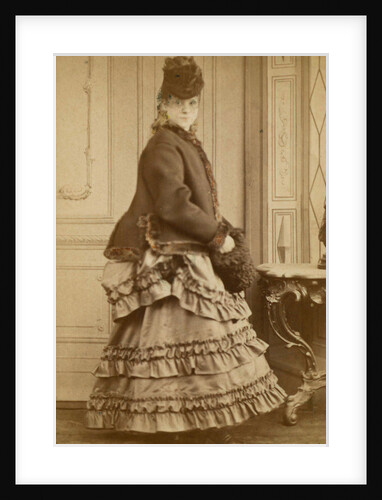 Portrait woman at table by Maurits Verveer