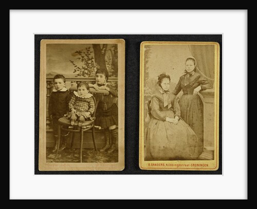 Portrait of three children by F. Sonnin