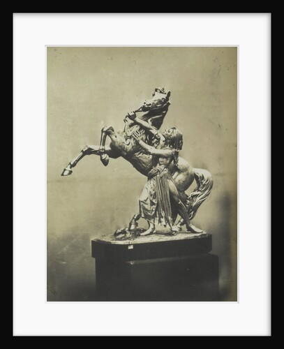 Horse and Slave. (Electroplate) by C.M. Ferrier & F. von Martens