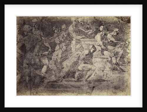 Drawing Raphael from Windsor Castle, naked students with books by Charles Thurston Thompson