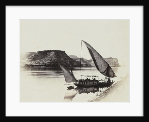 Travelers boat at Ibrim, Egypt by Anonymous