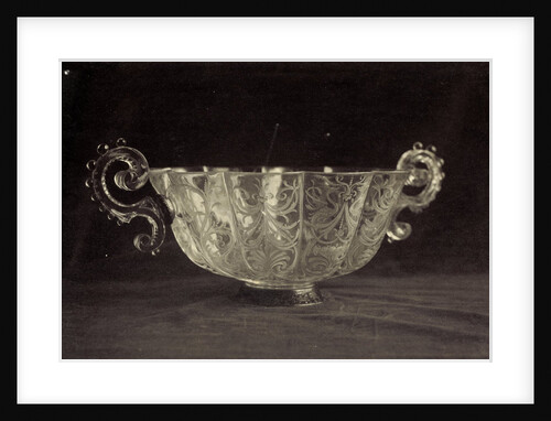 Crystal bowl engraved with scrolls, from the Louvre by Charles Thurston Thompson