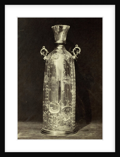 Crystal bottle, engraved, from the Louvre by Charles Thurston Thompson