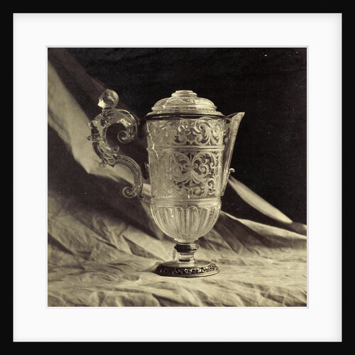 crystal decanter engraved with feminine handle, from the Louvre by Charles Thurston Thompson