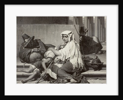 Les pelerins a Rome by Paul Delaroche