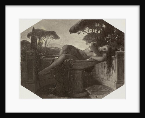 Jeune fille dans une basin by Paul Delaroche