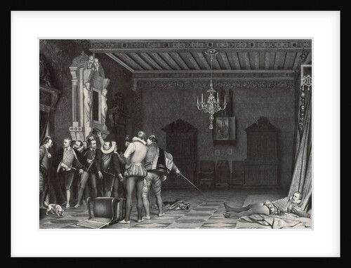 Assassinat du Duc de Guise au chateau de Blois by Paul Delaroche