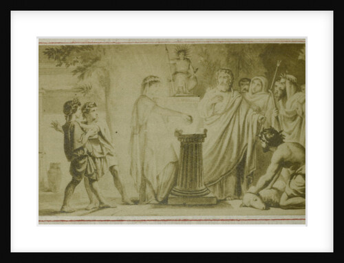 Virgil scene from the Aeneidos, sacrifice by F. Barrias