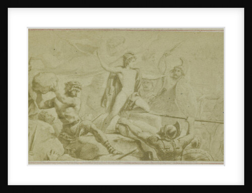Virgil scene from the Aeneidos, fight by F. Barrias