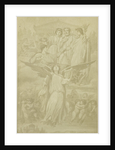 illustration Horace, gods and muses in the clouds by Anonymous
